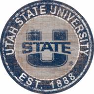 Utah State Aggies 24" Heritage Logo Round Sign