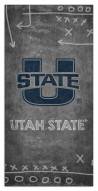 Utah State Aggies 6" x 12" Chalk Playbook Sign