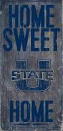 Utah State Aggies 6" x 12" Home Sweet Home Sign