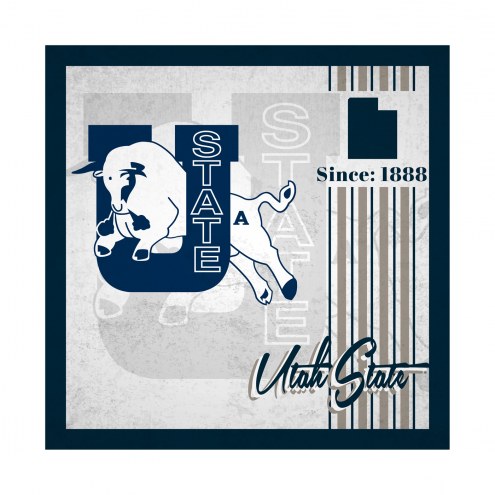 Utah State Aggies Album 10&quot; x 10&quot; Sign