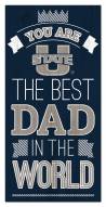 Utah State Aggies Best Dad in the World 6" x 12" Sign