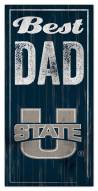 Utah State Aggies Best Dad Sign