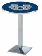 Utah State Aggies Chrome Bar Table with Square Base
