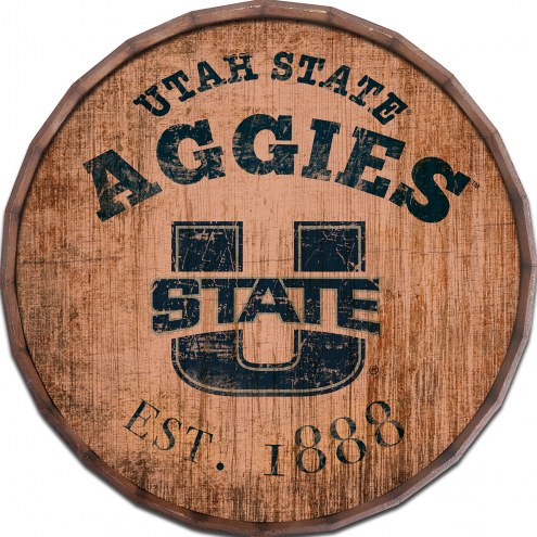 Utah State Aggies Established Date 24&quot; Barrel Top