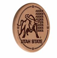 Utah State Aggies Laser Engraved Wood Sign