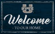 Utah State Aggies Team Color Welcome Sign