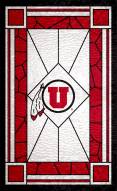 Utah Utes 11" x 19" Stained Glass Sign