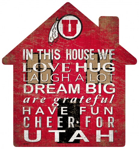 Utah Utes 12&quot; House Sign