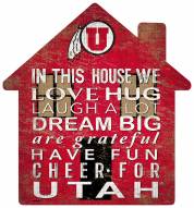 Utah Utes 12" House Sign