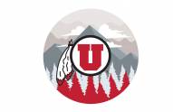 Utah Utes 12" Landscape Circle Sign