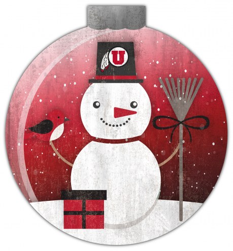 Utah Utes 12&quot; Snow Globe Wall Art