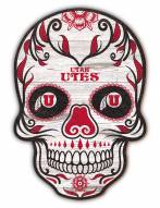 Utah Utes 12" Sugar Skull Sign