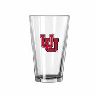 Utah Utes 16 oz. Logo Pint Glass