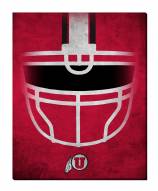 Utah Utes 16" x 20" Ghost Helmet Canvas Print