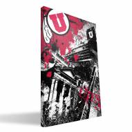 Utah Utes 16" x 24" Spirit Canvas Print
