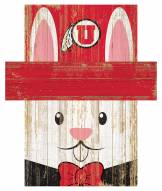 Utah Utes 19" x 16" Easter Bunny Head
