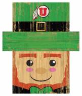 Utah Utes 19" x 16" Leprechaun Head