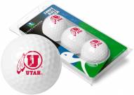 Utah Utes 3 Golf Ball Sleeve