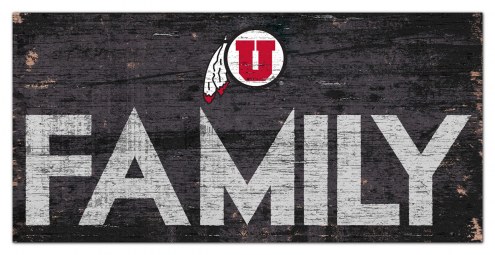 Utah Utes 6&quot; x 12&quot; Family Sign