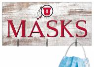 Utah Utes 6" x 12" Mask Holder