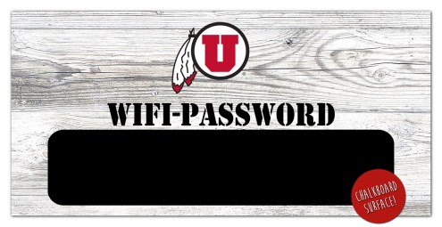 Utah Utes 6&quot; x 12&quot; Wifi Password Sign