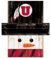 Utah Utes 6" x 5" Snowman Head