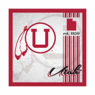 Utah Utes Album 10" x 10" Sign