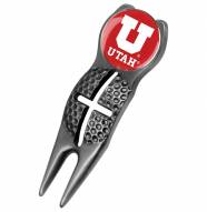 Utah Utes Black Crosshairs Divot Tool