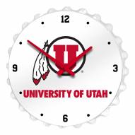Utah Utes Bottle Cap Wall Clock