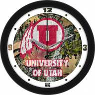 Utah Utes Camo Wall Clock