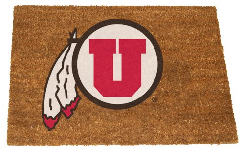 Utah Utes Colored Logo Door Mat