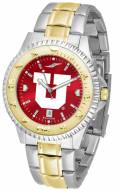 Utah Utes Competitor Two-Tone AnoChrome Men's Watch