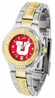 Utah Utes Competitor Two-Tone AnoChrome Women's Watch