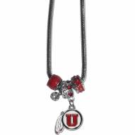 Utah Utes Euro Bead Necklace