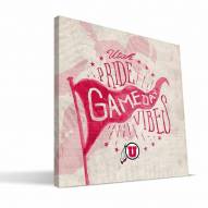 Utah Utes Gameday Vibes Canvas Print