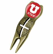 Utah Utes Gold Crosshairs Divot Tool