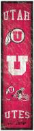 Utah Utes Heritage Banner Vertical Sign