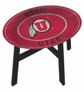 Utah Utes Heritage Logo Side Table
