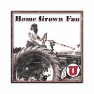 Utah Utes Home Grown 10" x 10" Sign