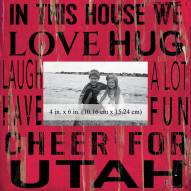 Utah Utes In This House 10" x 10" Picture Frame