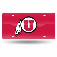 Utah Utes Laser Cut License Plate