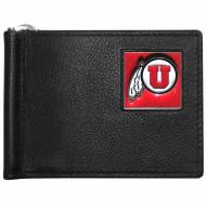 Utah Utes Leather Bill Clip Wallet