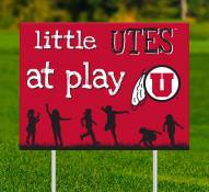Utah Utes Little Fans at Play 2-Sided Yard Sign