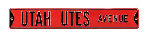 Utah Utes NCAA Embossed Street Sign
