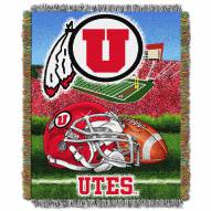 Utah Utes NCAA Woven Tapestry Throw / Blanket