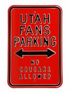 Utah Utes No Cougars Parking Sign