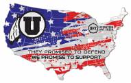 Utah Utes OHT USA Shape Cutout Sign