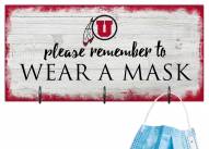 Utah Utes Please Wear Your Mask Sign