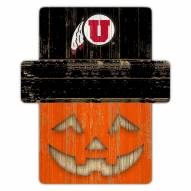 Utah Utes Pumpkin Cutout with Stake