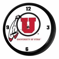Utah Utes Retro Lighted Wall Clock